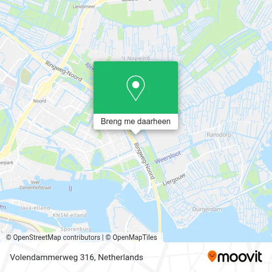 Volendammerweg 316 kaart