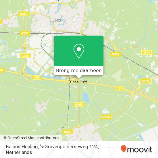 Balans Healing, 's-Gravenpolderseweg 124 kaart