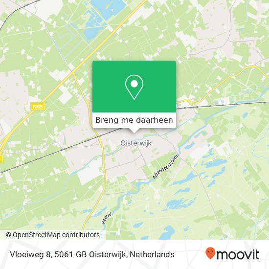 Vloeiweg 8, 5061 GB Oisterwijk kaart