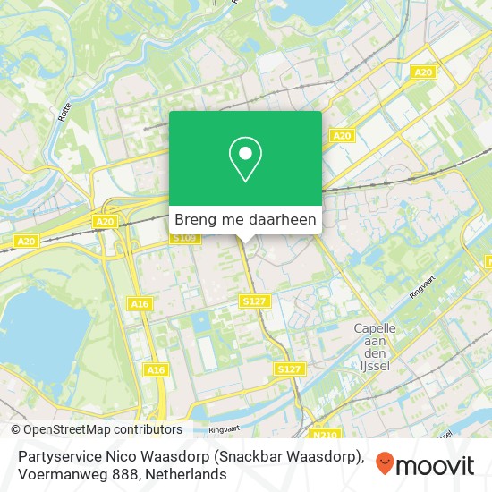 Partyservice Nico Waasdorp (Snackbar Waasdorp), Voermanweg 888 kaart