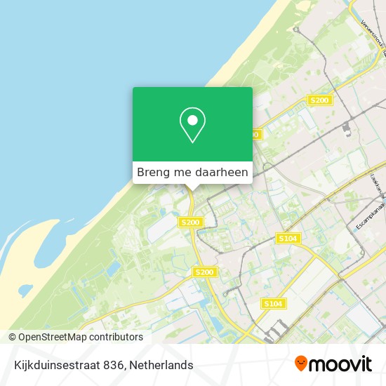 Kijkduinsestraat 836 kaart