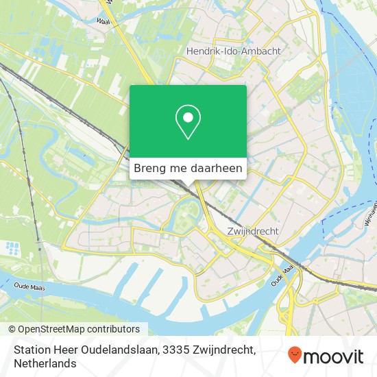 Station Heer Oudelandslaan, 3335 Zwijndrecht kaart