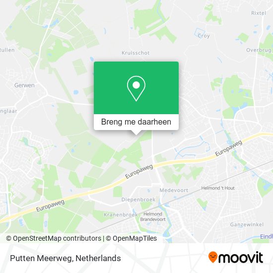 Putten Meerweg kaart