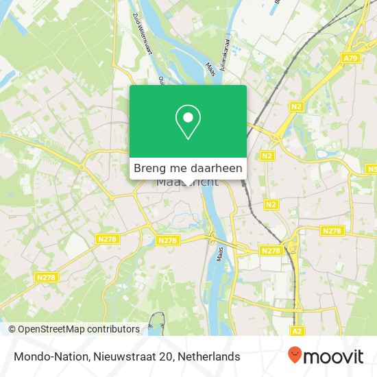 Mondo-Nation, Nieuwstraat 20 kaart