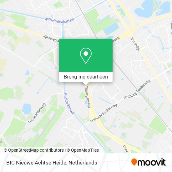 BIC Nieuwe Achtse Heide kaart