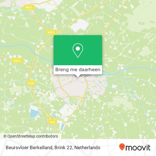 Beursvloer Berkelland, Brink 22 kaart