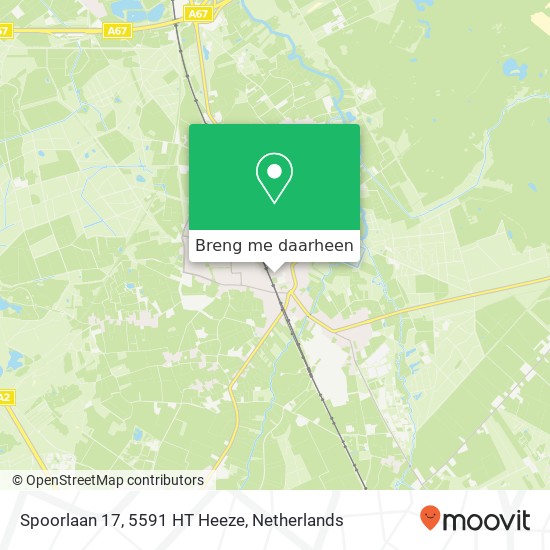 Spoorlaan 17, 5591 HT Heeze kaart