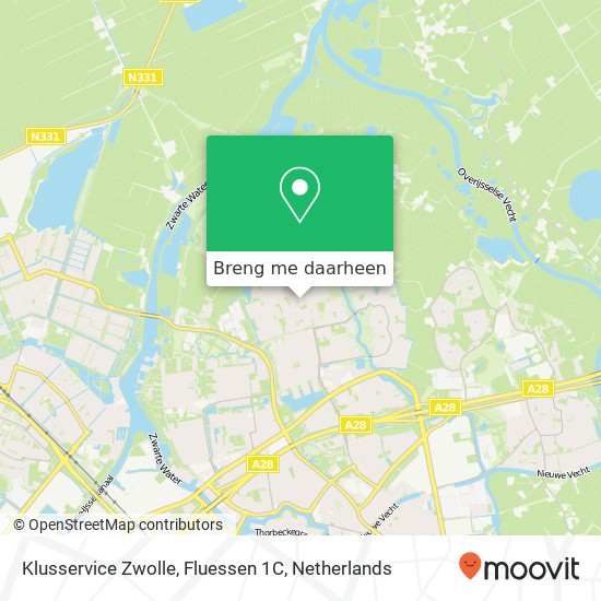 Klusservice Zwolle, Fluessen 1C kaart