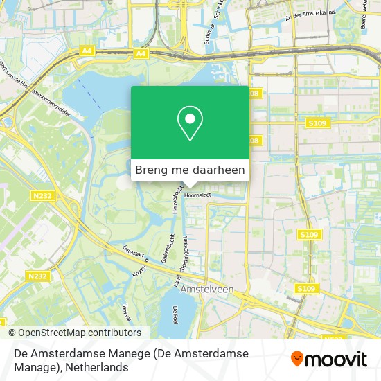 De Amsterdamse Manege (De Amsterdamse Manage) kaart