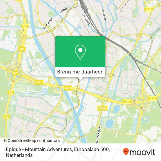 Epique - Mountain Adventures, Europalaan 500 kaart