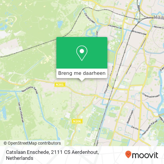 Catslaan Enschede, 2111 CS Aerdenhout kaart