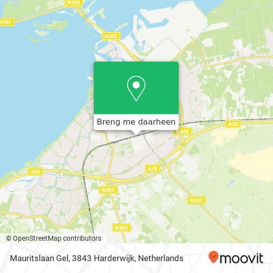 Mauritslaan Gel, 3843 Harderwijk kaart