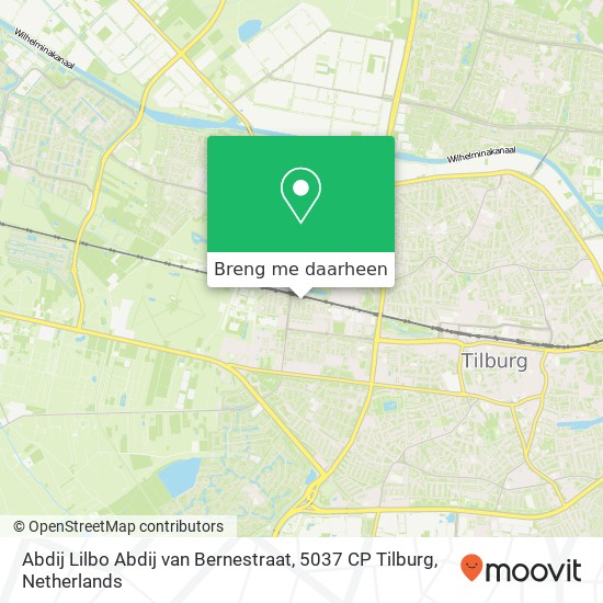 Abdij Lilbo Abdij van Bernestraat, 5037 CP Tilburg kaart