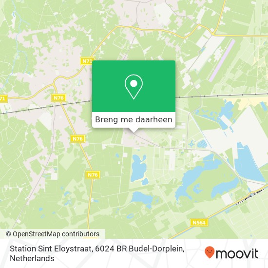 Station Sint Eloystraat, 6024 BR Budel-Dorplein kaart