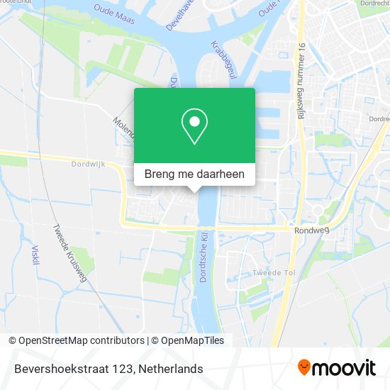 Bevershoekstraat 123 kaart