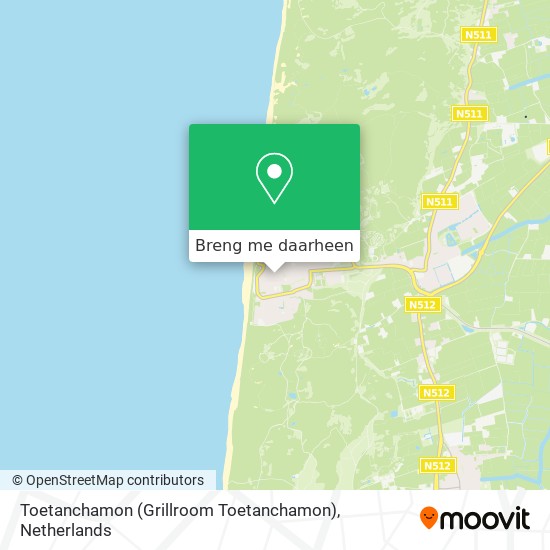 Toetanchamon (Grillroom Toetanchamon) kaart