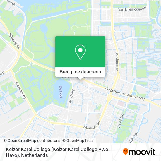 Keizer Karel College (Keizer Karel College Vwo Havo) kaart