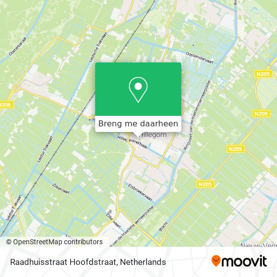 Raadhuisstraat Hoofdstraat kaart