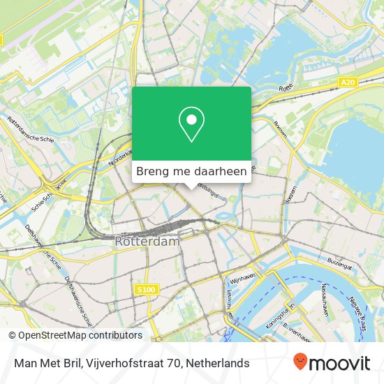 Man Met Bril, Vijverhofstraat 70 kaart