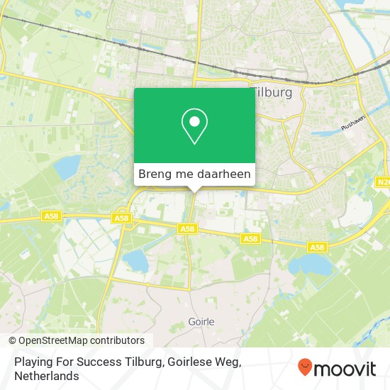 Playing For Success Tilburg, Goirlese Weg kaart