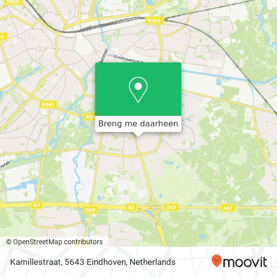 Kamillestraat, 5643 Eindhoven kaart