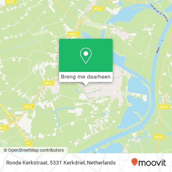Ronde Kerkstraat, 5331 Kerkdriel kaart
