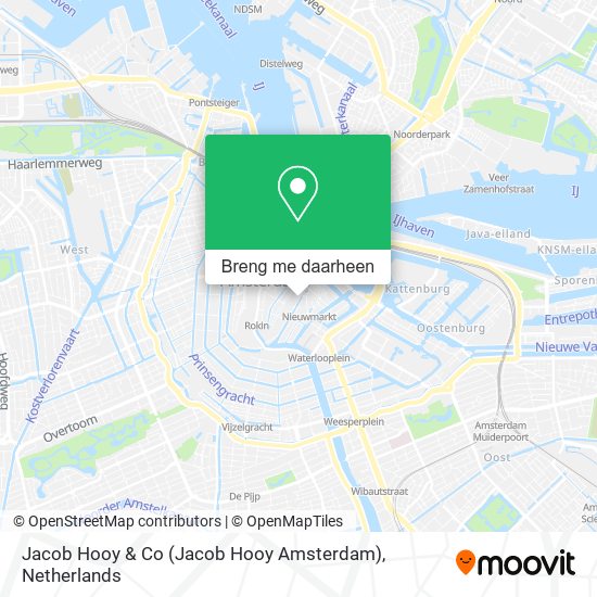 Jacob Hooy & Co (Jacob Hooy Amsterdam) kaart
