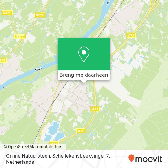 Online Natuursteen, Schellekensbeeksingel 7 kaart