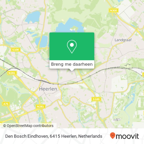 Den Bosch Eindhoven, 6415 Heerlen kaart