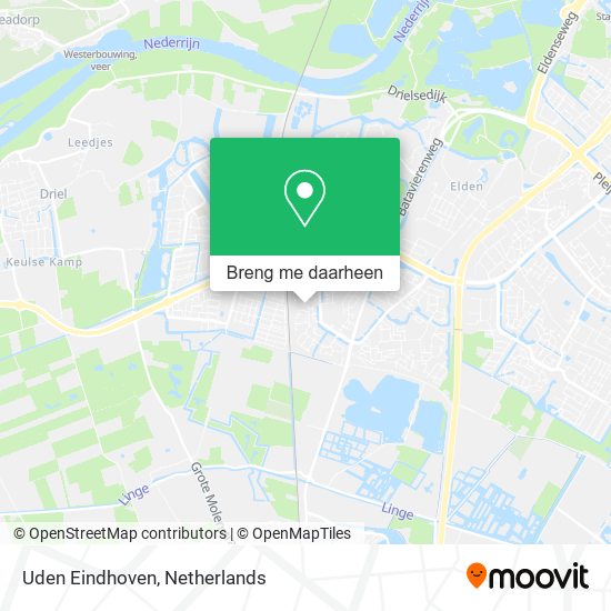 Uden Eindhoven kaart