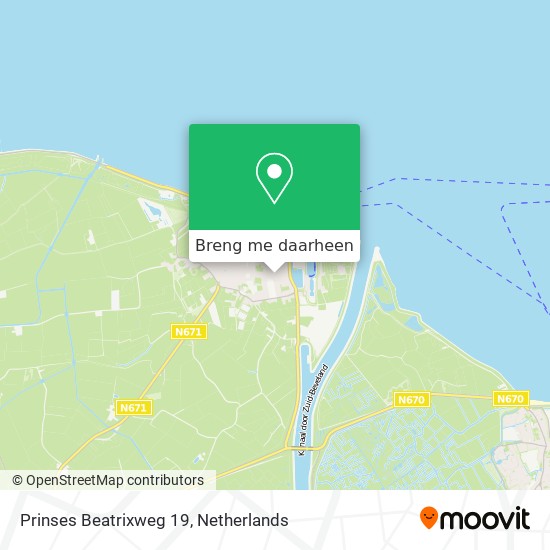 Prinses Beatrixweg 19 kaart