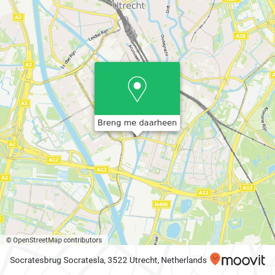 Socratesbrug Socratesla, 3522 Utrecht kaart