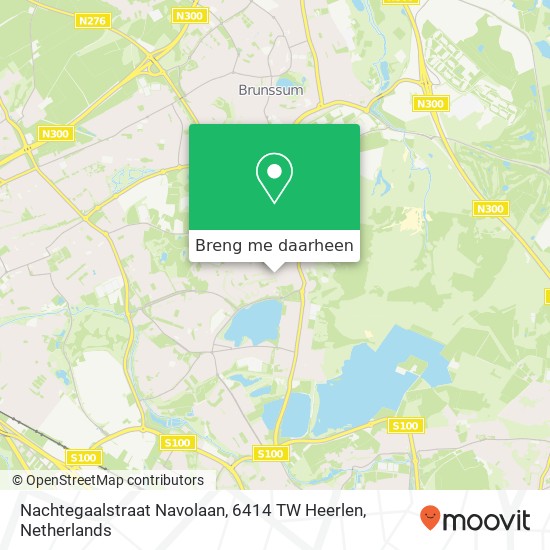 Nachtegaalstraat Navolaan, 6414 TW Heerlen kaart