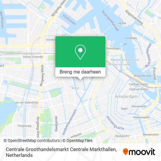 Centrale Groothandelsmarkt Centrale Markthallen kaart