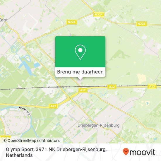 Olymp Sport, 3971 NK Driebergen-Rijsenburg kaart