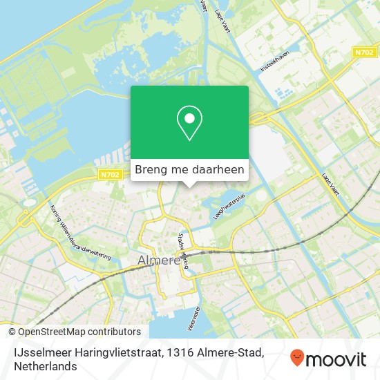 IJsselmeer Haringvlietstraat, 1316 Almere-Stad kaart