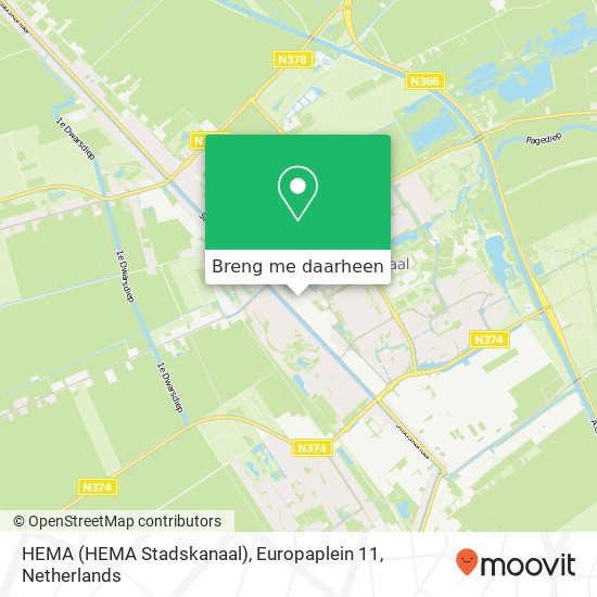 HEMA (HEMA Stadskanaal), Europaplein 11 kaart