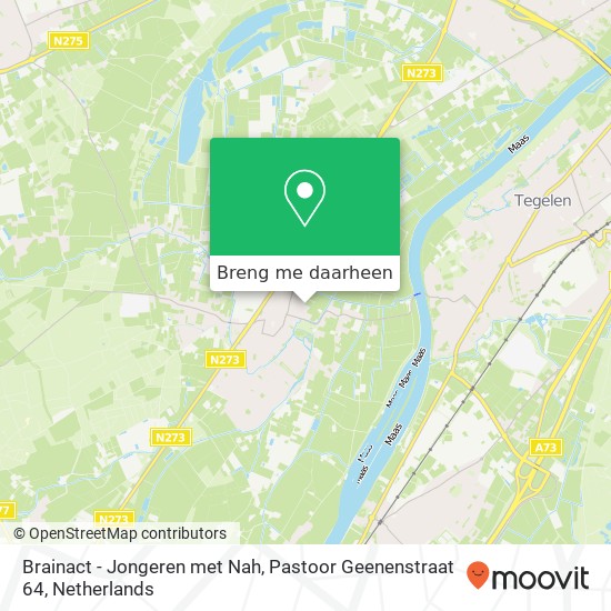 Brainact - Jongeren met Nah, Pastoor Geenenstraat 64 kaart