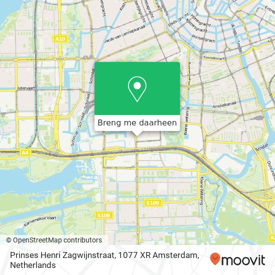 Prinses Henri Zagwijnstraat, 1077 XR Amsterdam kaart