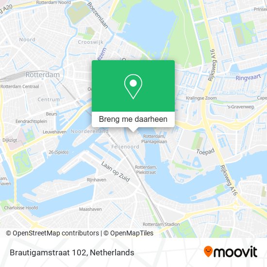 Brautigamstraat 102 kaart