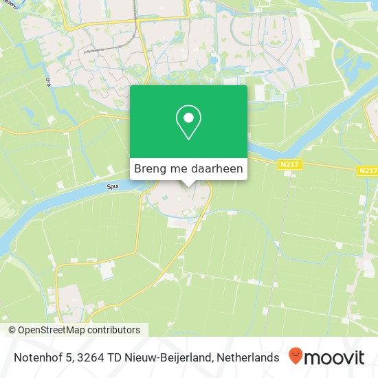 Notenhof 5, 3264 TD Nieuw-Beijerland kaart