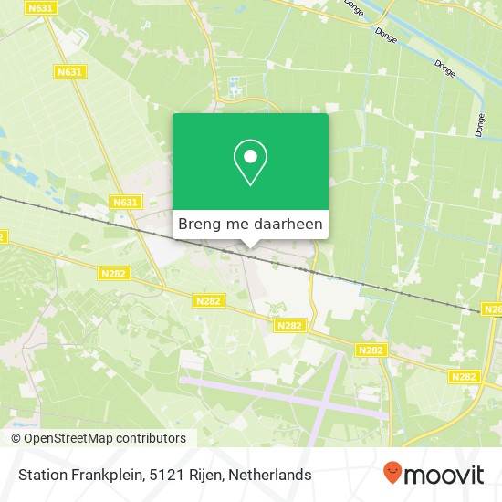 Station Frankplein, 5121 Rijen kaart