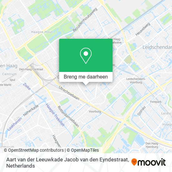 Aart van der Leeuwkade Jacob van den Eyndestraat kaart