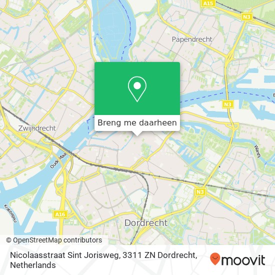 Nicolaasstraat Sint Jorisweg, 3311 ZN Dordrecht kaart