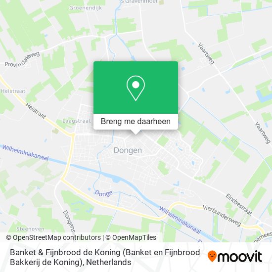 Banket & Fijnbrood de Koning (Banket en Fijnbrood Bakkerij de Koning) kaart