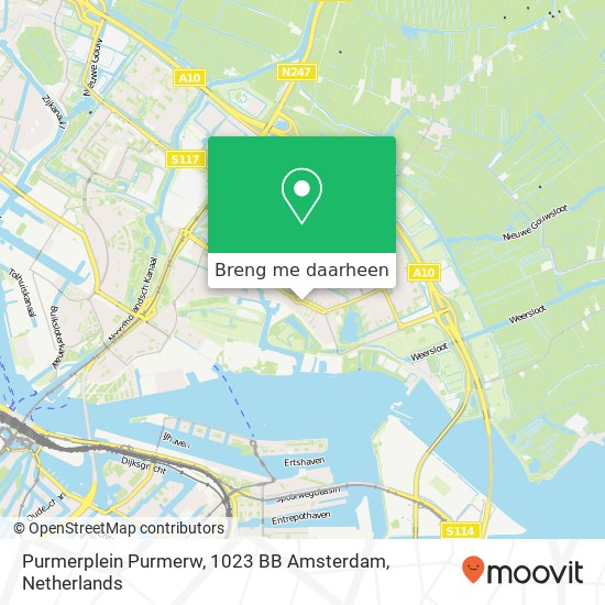 Purmerplein Purmerw, 1023 BB Amsterdam kaart