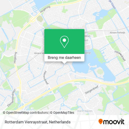 Rotterdam Venraystraat kaart