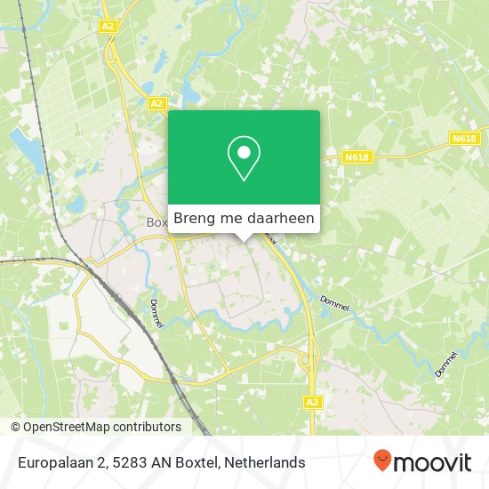 Europalaan 2, 5283 AN Boxtel kaart