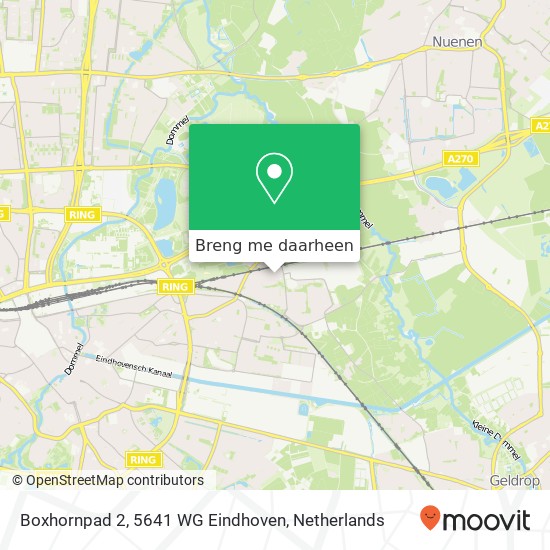 Boxhornpad 2, 5641 WG Eindhoven kaart