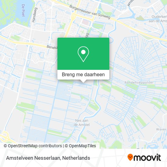 Amstelveen Nesserlaan kaart